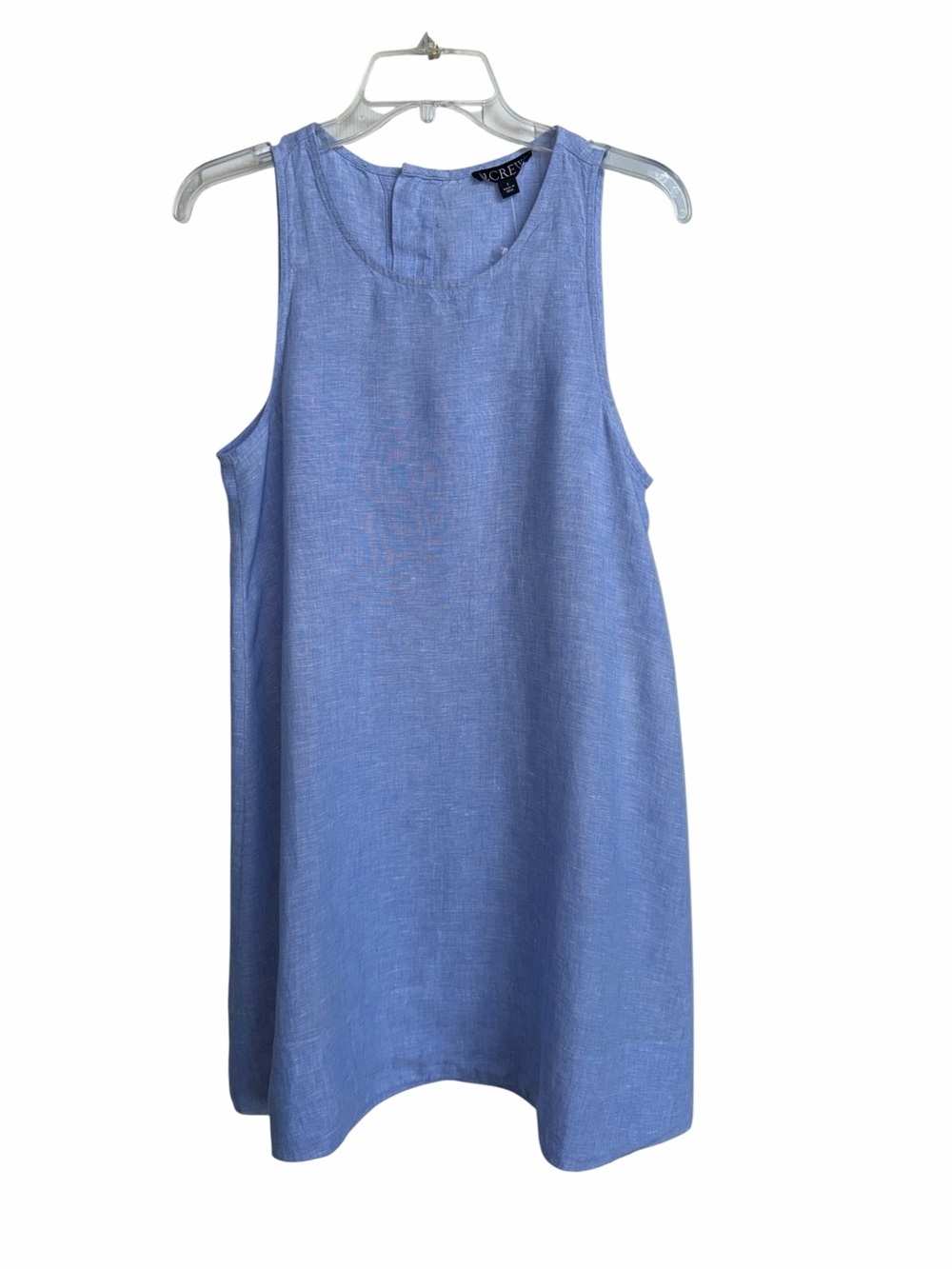 J. Crew Soft Light Blue Sleeveless Linen-Blend Shift Tank size Small NWT - Picture 4 of 9